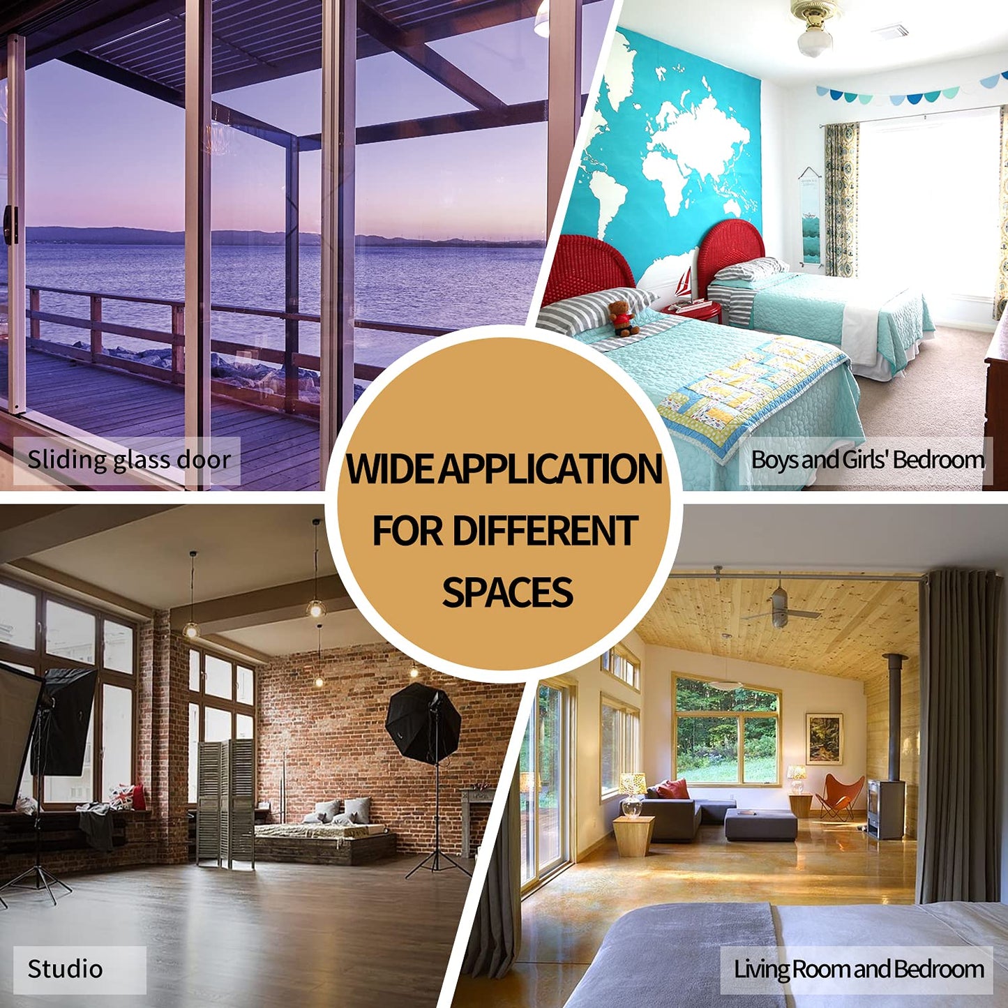 BONZER Room Divider Curtain Screen Partitions Light Reducing Wall Wide Blackout Curtains for Shared Room, 96L x 70W Inch (8L x 5.8W ft), 1 Panel, Greyish White