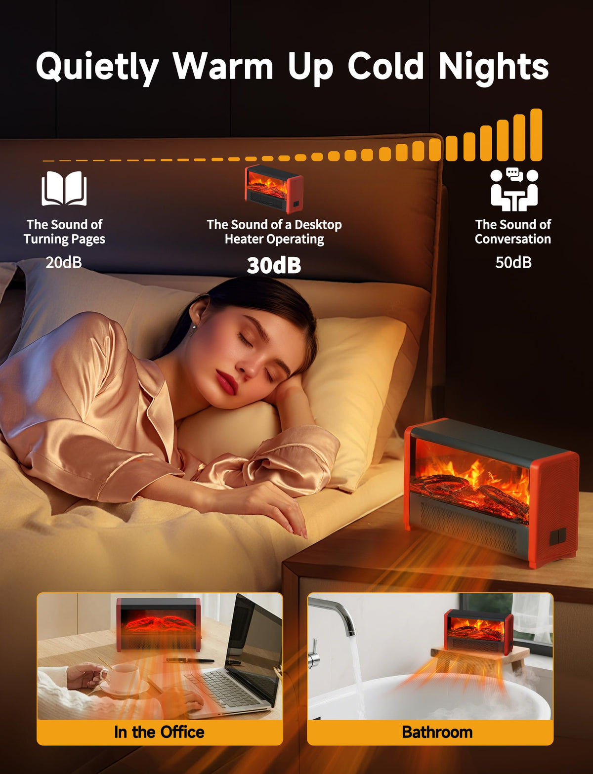 Pxonmow Small Space Heater with Realistic Flame Effect,600W Portable Mini Electric Desk Heater for Indoor Use,Fast Heating for Office,Bedroom,Study Room with Overheating & 45° Tip-Over Protection(Red)