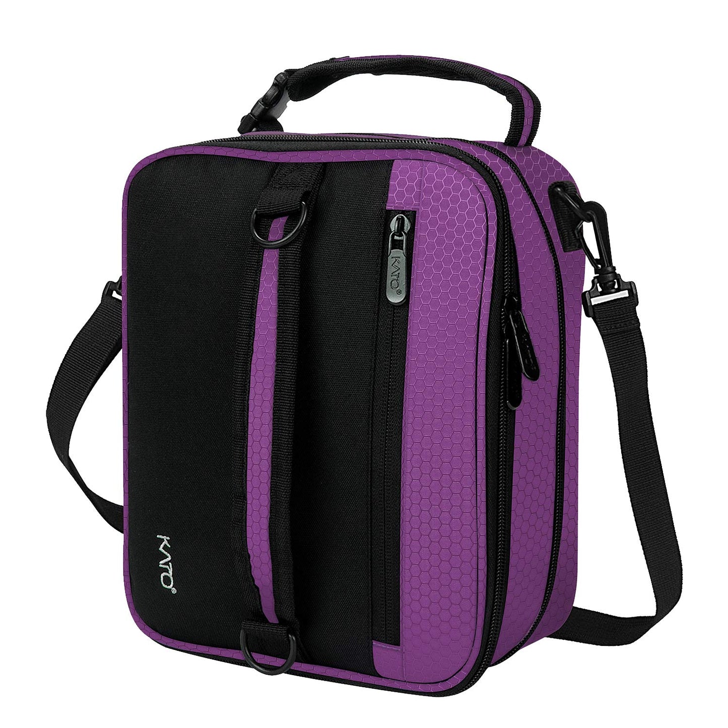 Tirrinia Expandable Insulated Lunch Bag for Men Women – Leakproof Reusable Cooler LunchBox for Kids & Adults with Shoulder Strap, Perfect for Work, School, Office, Travel,Purple