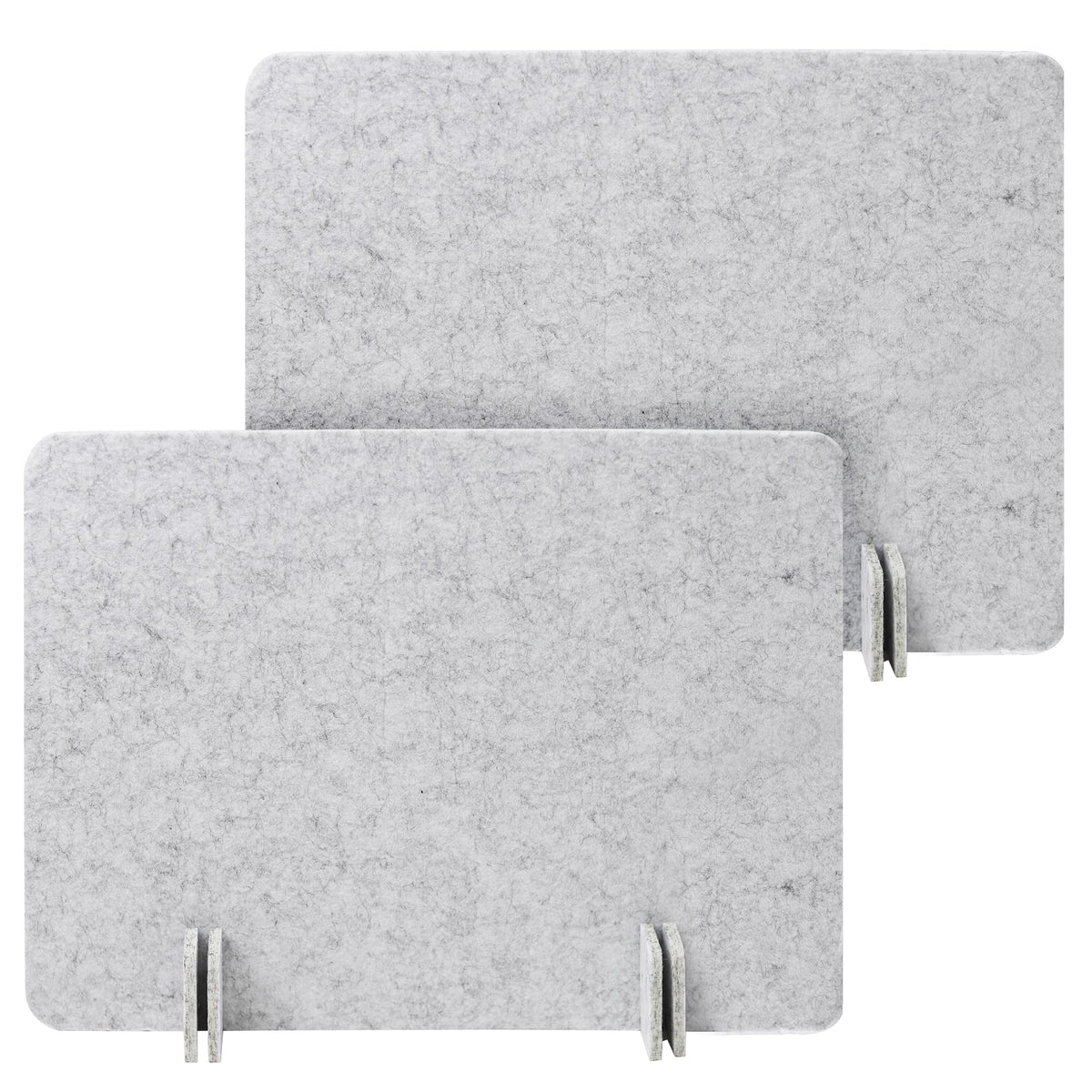 KEPYDRMTF Desk Privacy Panel Set, Desk Partition Cubicle Wall Freestanding Noise-Reduction Panels Room Divider, Soundproof Partition with Support Feet for Office or Home Use (Light Grey, 40 * 60 cm)