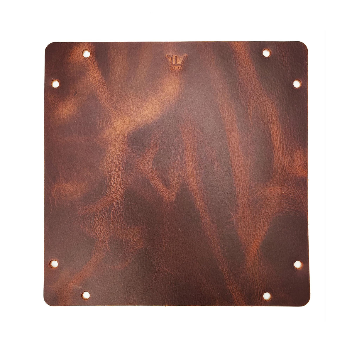 WOBACWVO Leather Valet Tray Entryway Catchcall Tray Nightstand Organizer Storage for Wallets Watches Keys Holder Dish Bowl Coins Office Desk Accessory (Antique Brown-Oil Wax Leather).