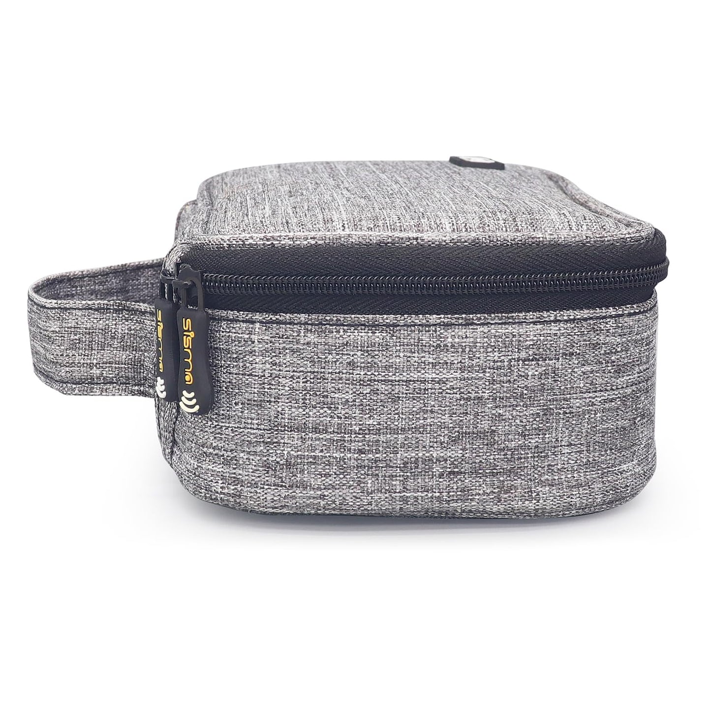 sisma Travel Electronics Organizer Small Carrying Case for Cables Phone Chargers USB Plugs Power Cords Earbuds Adapter Tech Accessories Pouch -Grey