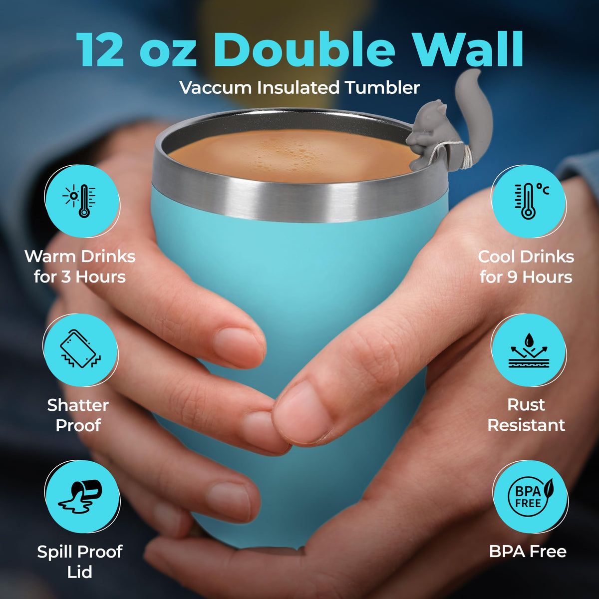 Organic Gift Set with Portable Kettle - 36 Piece Gift for Tea Lovers - Includes Insulated Mug, Assorted Organic Teas, Honey Sticks & Accessories - Ultimate Brewing Experience