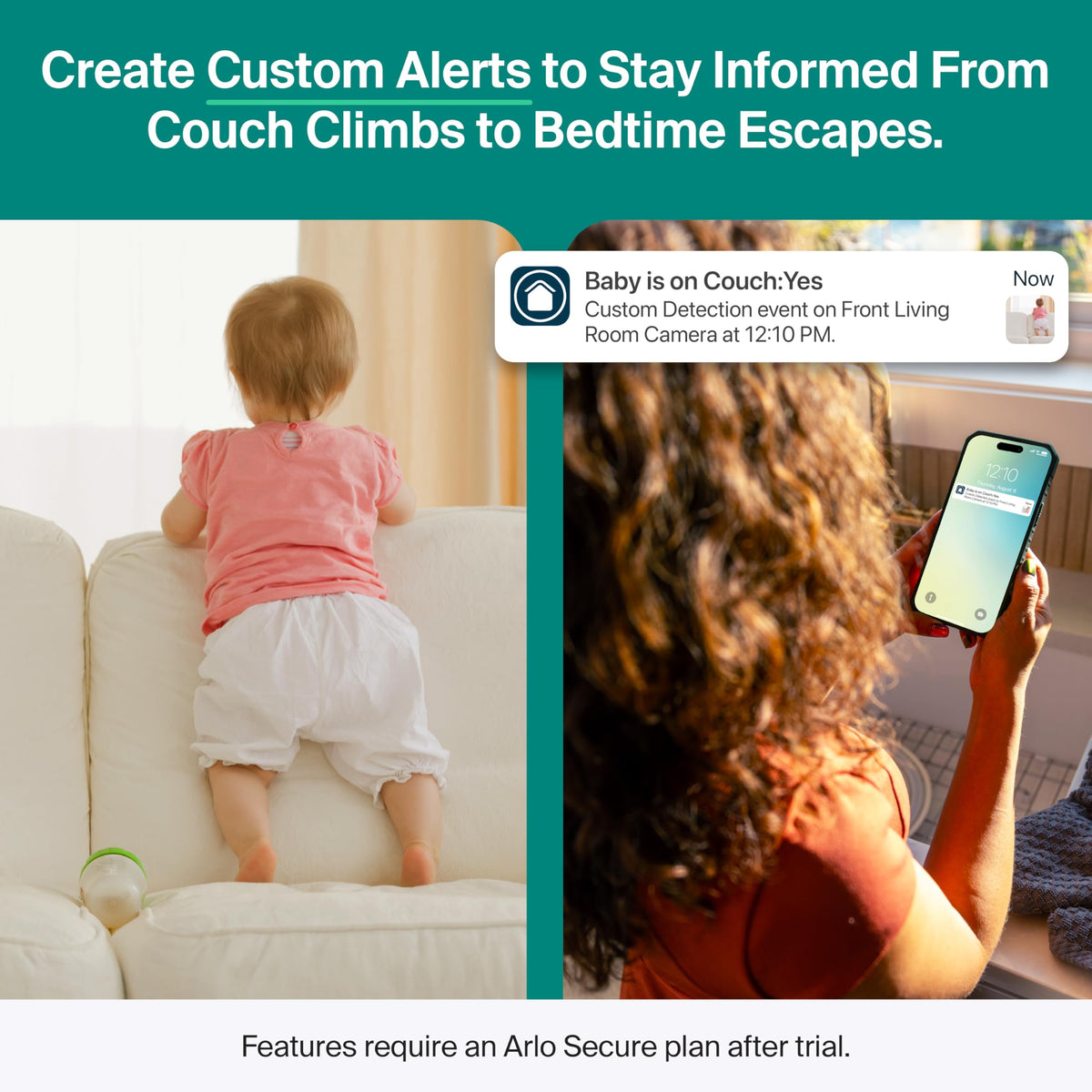 Arlo Essential Indoor Security Camera 2K (3rd Gen, 2025 Release) - Wired Plug-in Power, Person Recognition, Animal Detection, 1-Month Trial of Secure Plan, Automated Privacy Shield, 1 Cam, White