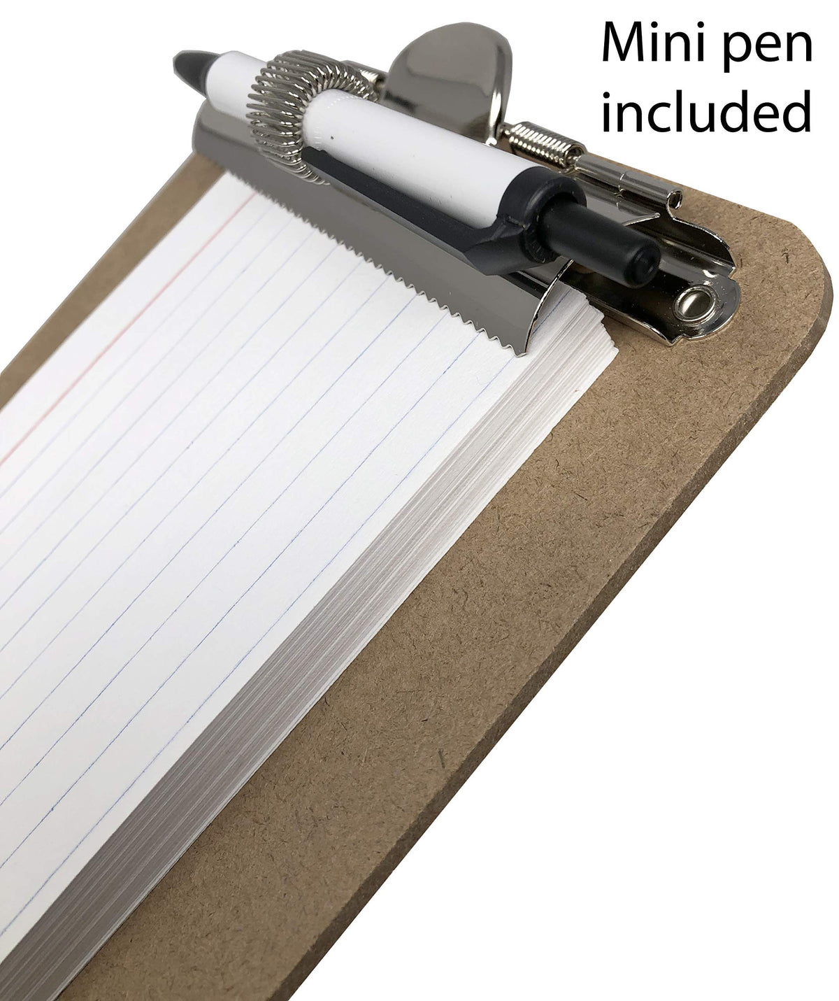 Trade Quest Mini Clipboard 5'' x 7'' Pen Holder Clip (Pen Included) (Pack of 12)