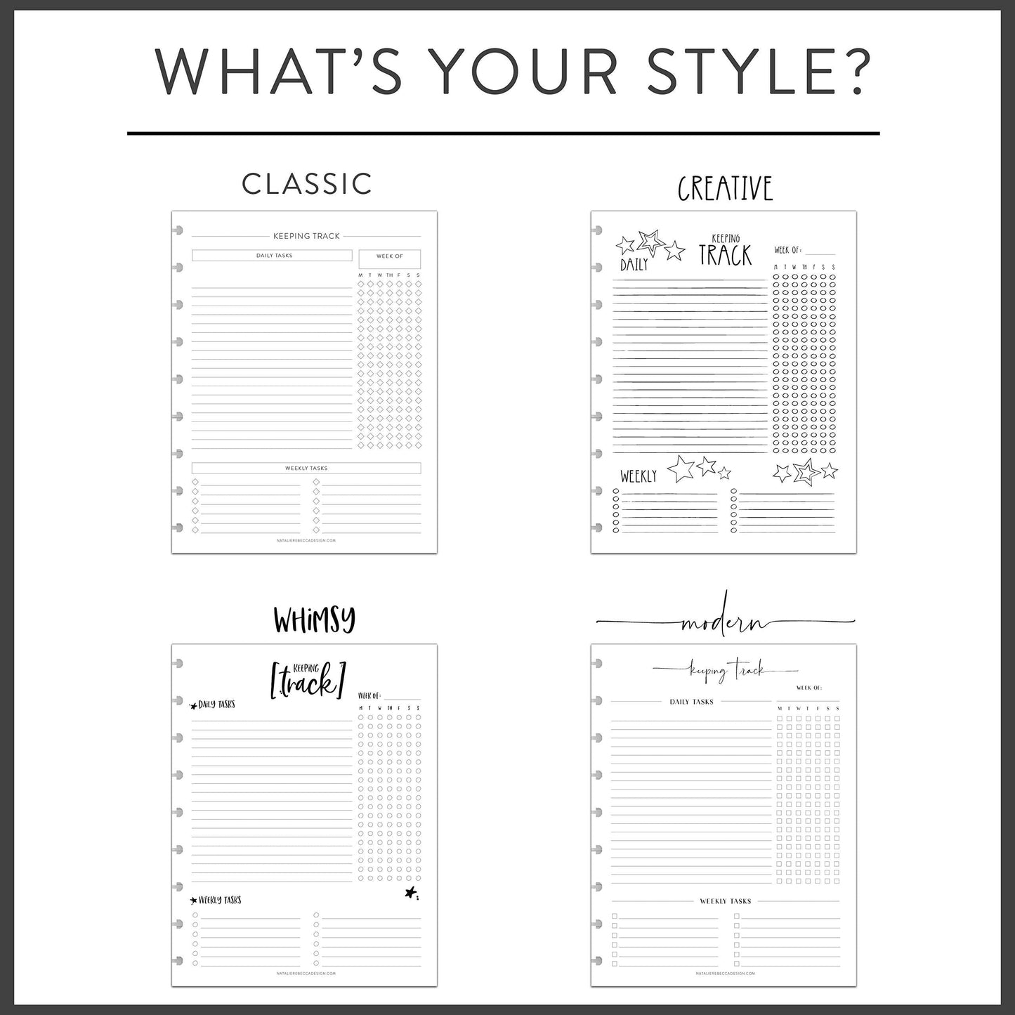 BetterNote Skinny To Do List Refills for Discbound Notebooks, Half Sheet Checklist, Fits Levenger Circa, Staples Arc, TUL, The Happy Planner, Disc Bound, Talia (Classic- 25 Sheets, 8-Disc, 5.5"x8.5")
