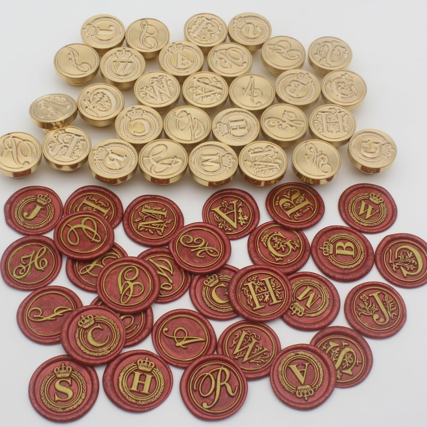 Letter Wax Seal Stamp Kit, Andotopee Wax Seal Kit Initial Alphabet W Sealing Wax Stamp Head 3pcs, Vintage Wax Stamp Seal Kit with Wax Seal Beads, Wax Seal Warmer Tools, Wax Seal Pen, Gift Box Set