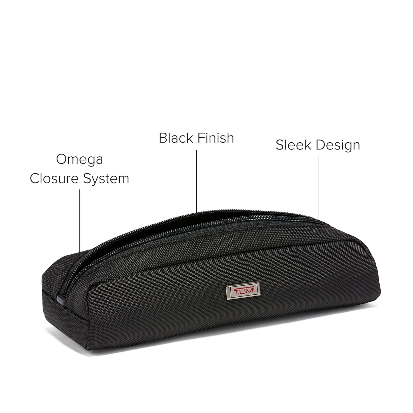 TUMI - Alpha Electronic Cord Pouch - Slim Zip Entry Travel Tech and Cable, Charger and Small Accessory Organizer - Black
