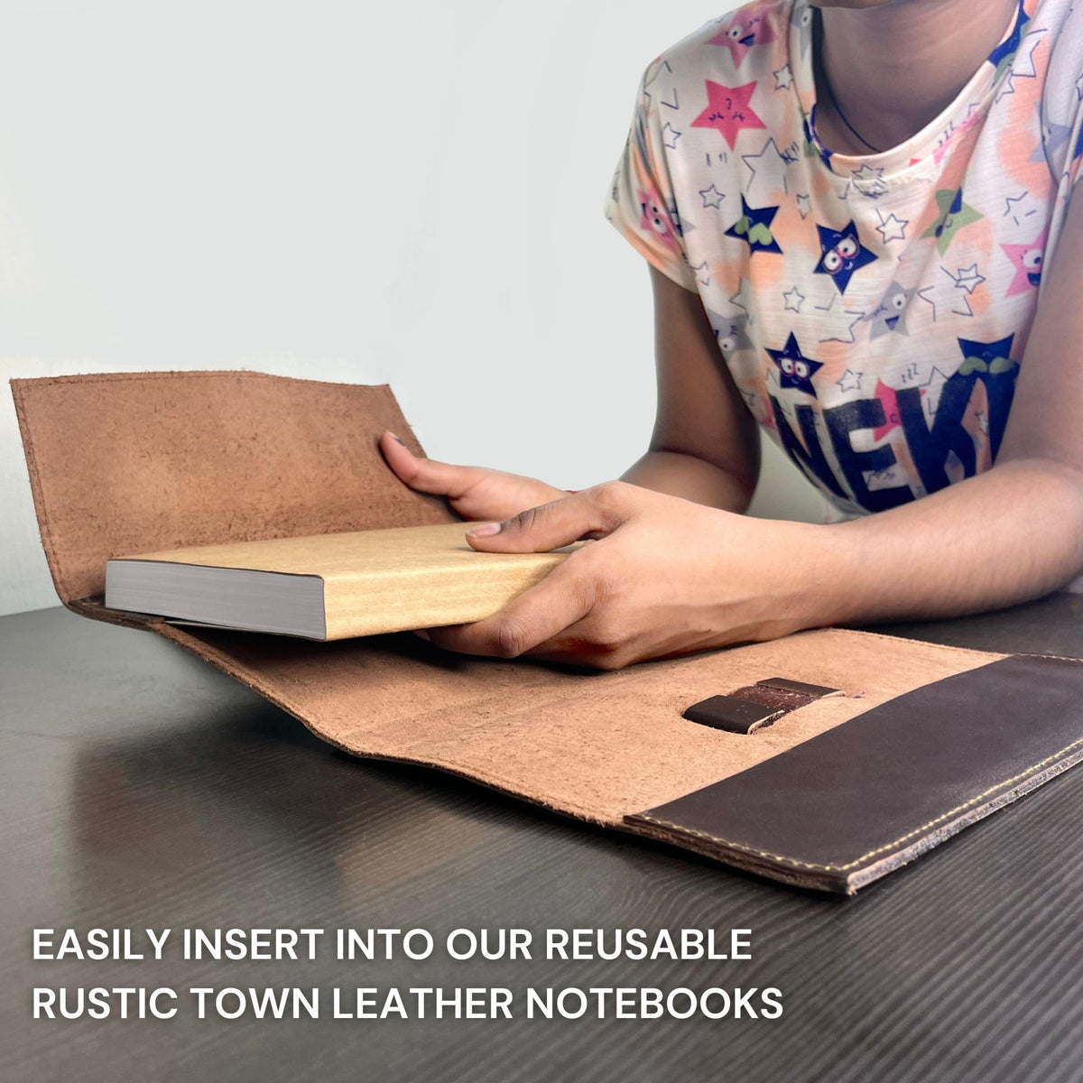 RUSTIC TOWN Traveler Notebook Refills Insert - A5 Blank Refills for Refillable Leather Journals - Organic Handmade Unlined/Unruled Paper