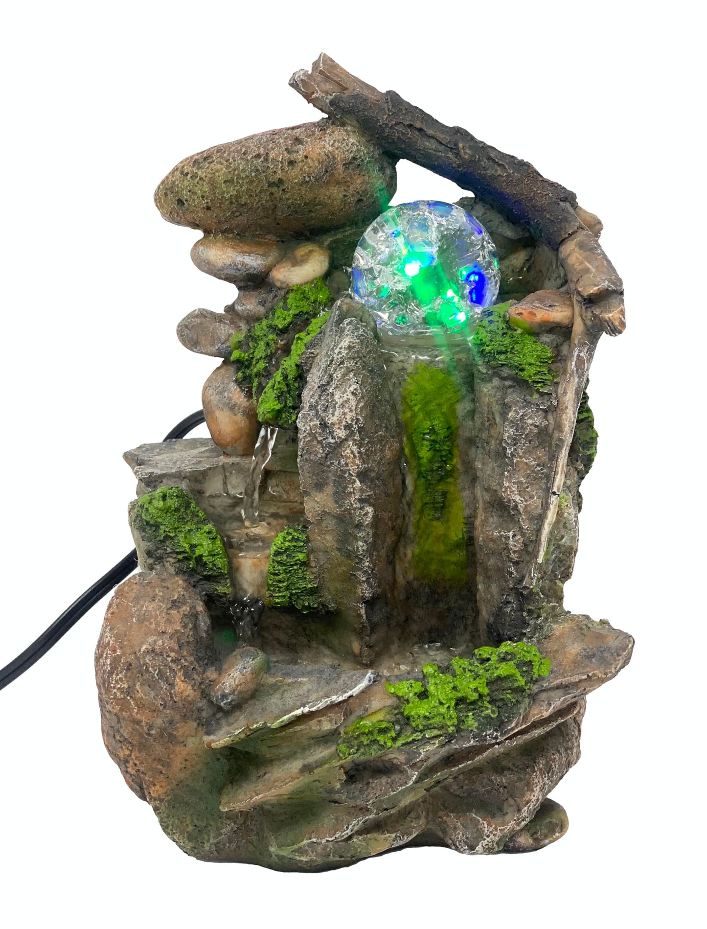 Nature’s Garden Rockery Fountain – Indoor Zen Waterfall Tabletop Decoration