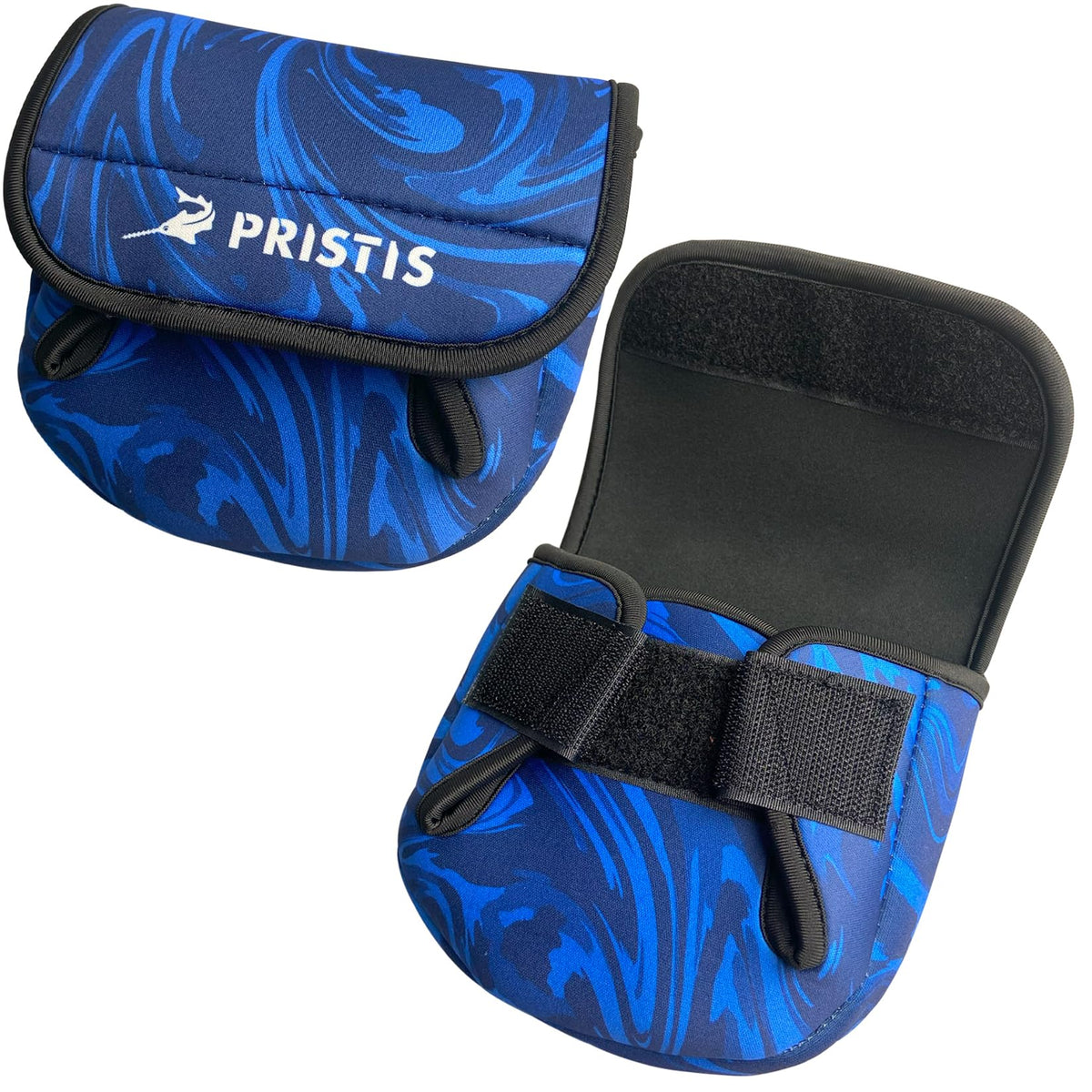 Pristis Spinning Reel Cover, Protective Pouch Bag made of 3mm Thick Impact Resistant Neoprene, Soft Adjustable Fishing Storage Protection Sleeve Case Accessory Gear for 2000-4000 series, size: M