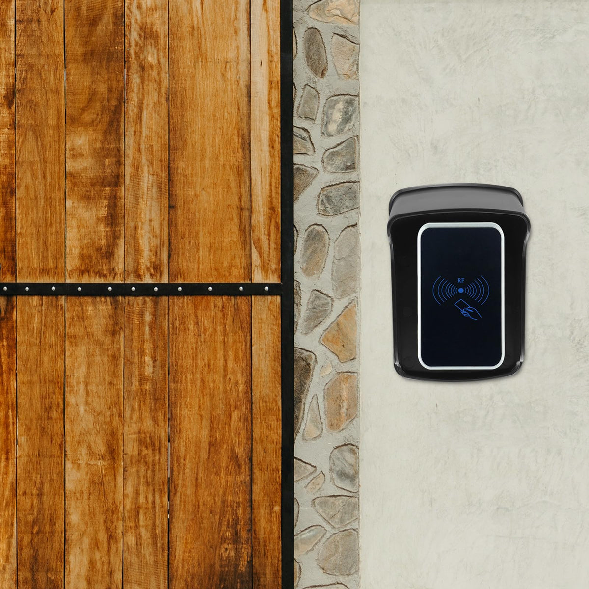 FAVOMOTO Waterproof Doorbell Cover, Outdoor Plastic Doorbell Chime Protector Rainproof Door Lock Security System Shield For Attendance Machine Fingerprint Device
