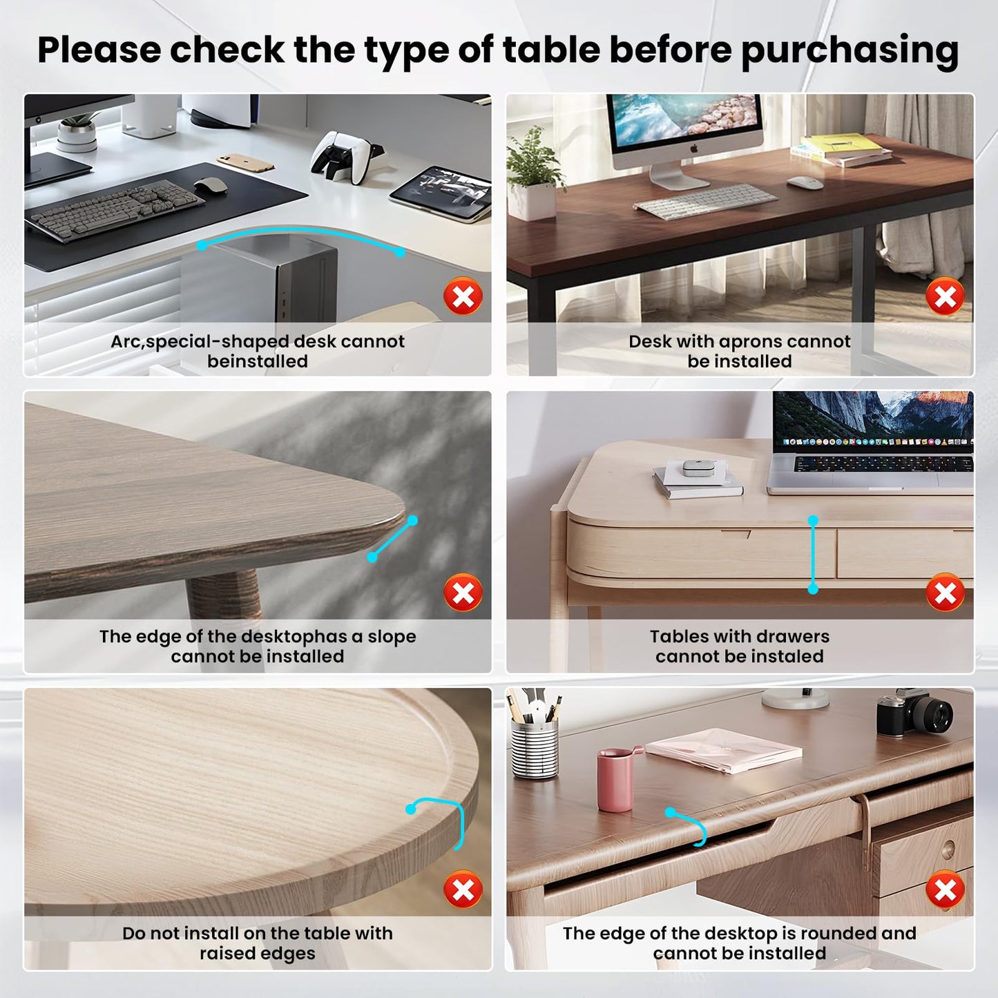 Keyboard Tray Under Desk, Pull Out Keyboard & Mouse Tray with Adjustable C-clamp, 25.6(31.5 Including Clamps) x 11.8 Inch Slide Out Computer Keyboard Drawer Mouse Tray for Typing,White