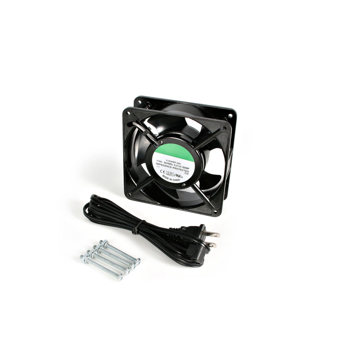 StarTech.com 120mm Axial Rack Muffin Fan for Server Cabinet, 115V, AC Cooling, Low Noise & Quiet PC Computer Case Fan