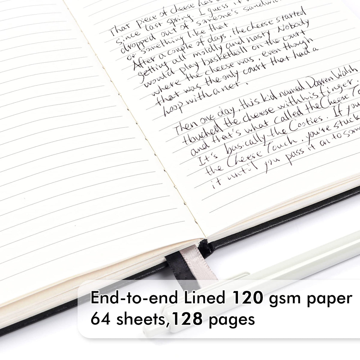 12 Pack Notebooks Journals Bulk with 12 Black Pens, Feela A5 Hardcover Notebook Classic Ruled Journal Set with Pen Holder for School Business Work Travel Writing, 120 GSM, 5.1”x8.3”, Black