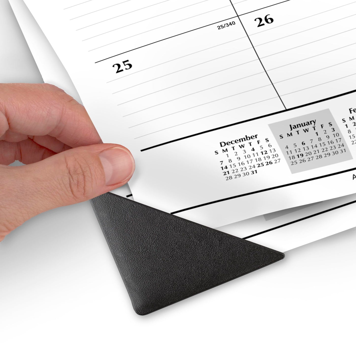AT-A-GLANCE 2026 Desk Calendar, Desk Pad, Monthly, 21-3/4" x 17", Large, Ruled Blocks, 3 Pack (AZSK240026), White