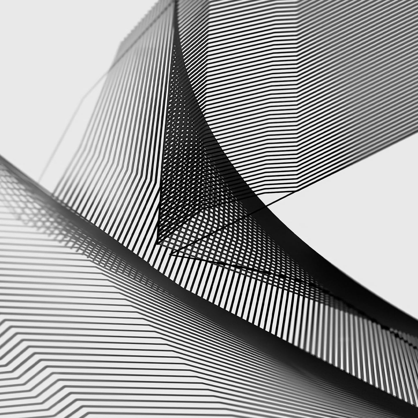 Framed Modern Canvas Wall Art Set of 4 Piece, Black and White Abstract Picture Prints, Geometric Line Minimalist Paintings Artwork for Bedroom, Living Room, Hallway and Office 12x12 Inch