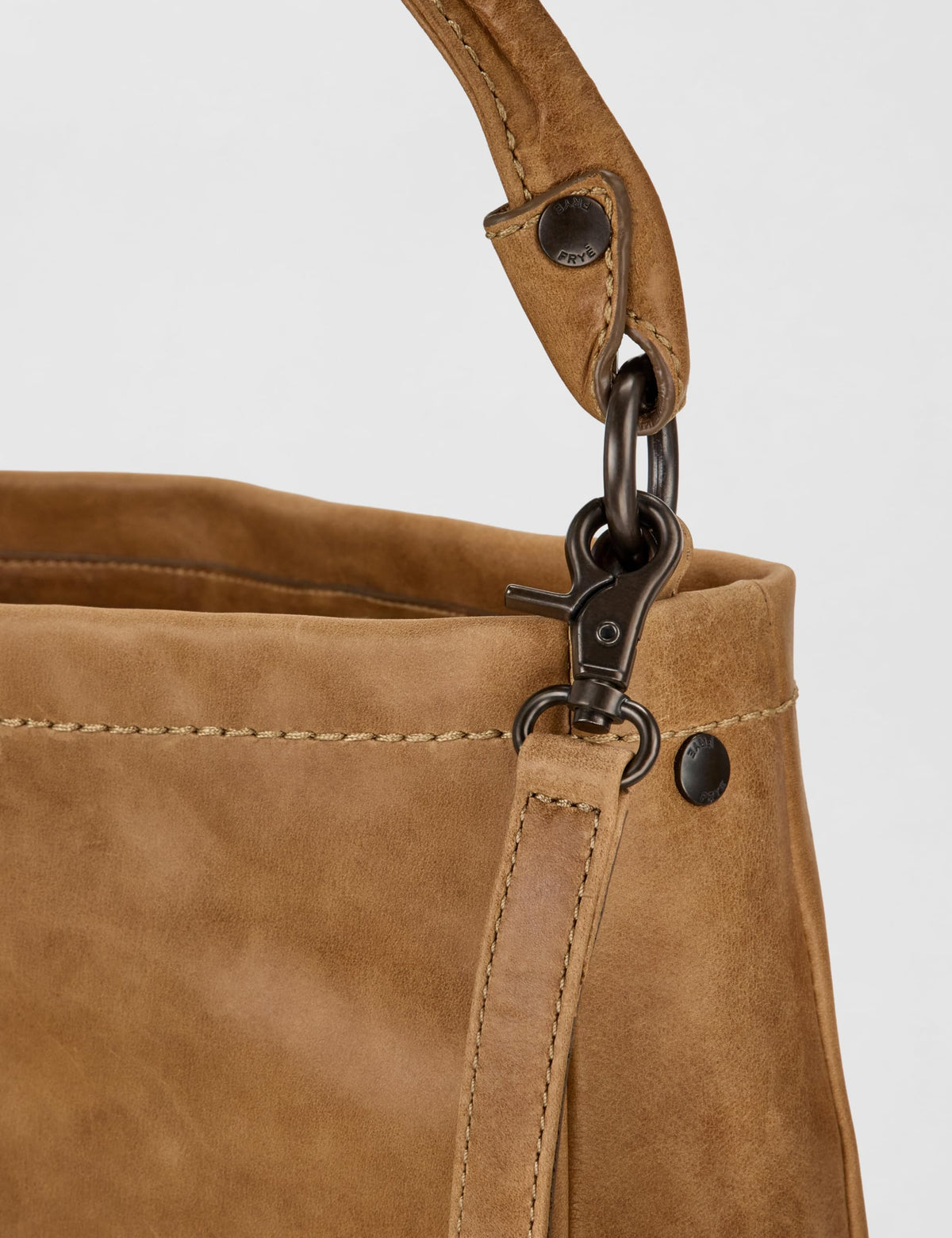 Frye womens Melissa Hobo Shoulder Handbag, Beige, One Size US