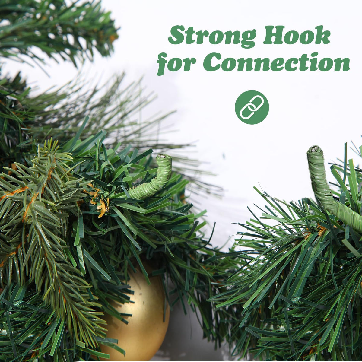9 FT Prelit Christmas Garland Battery Operated with 50 Warm Lights, Xmas Garland Greenery Outdoor with Pine Cones and Timer, Front Door Mantle Garland Christmas Holiday Decoration Indoor