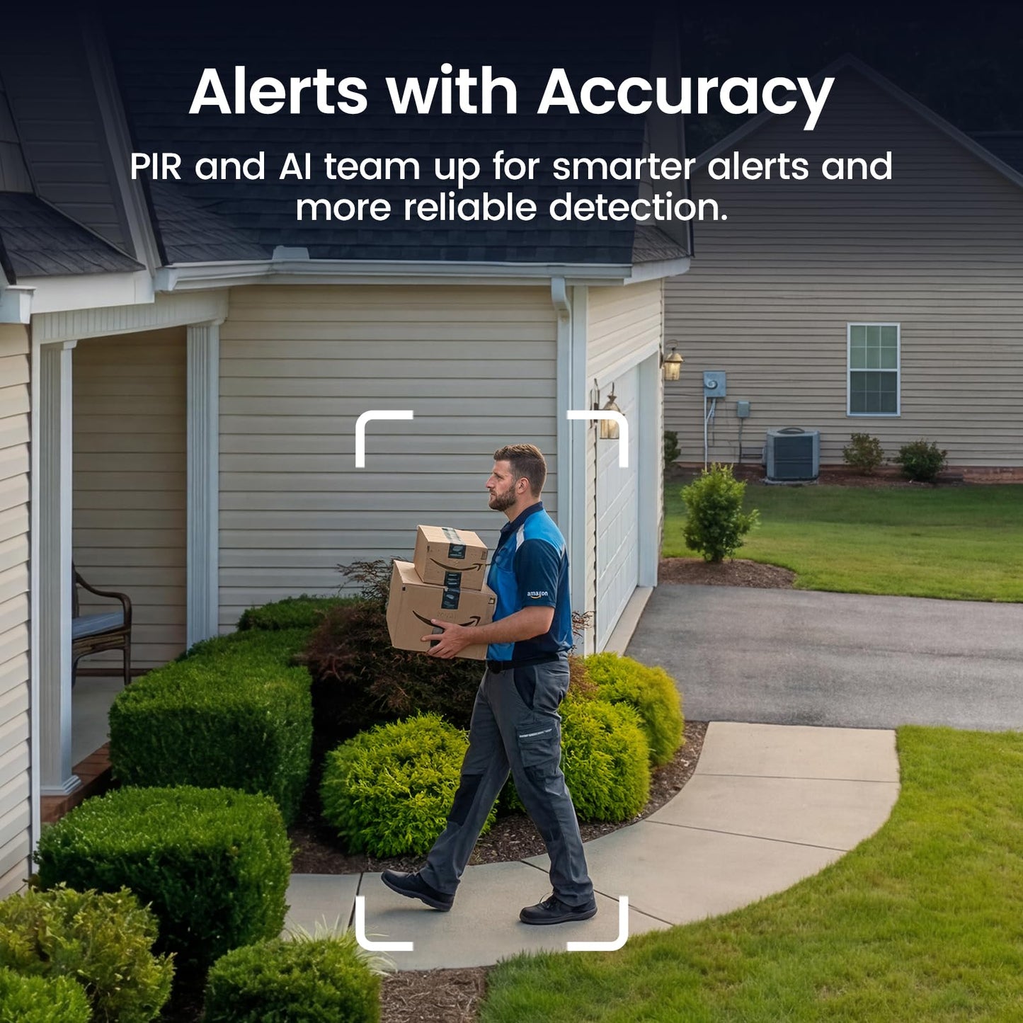 aosu Solar Security Cameras Wireless Outdoor Home System, True 2K HD, Cross-Camera Tracking, PIR + AI Human Detection, Color Night Vision, Local Storage, No Subscription Required, 2-Cam-Kit