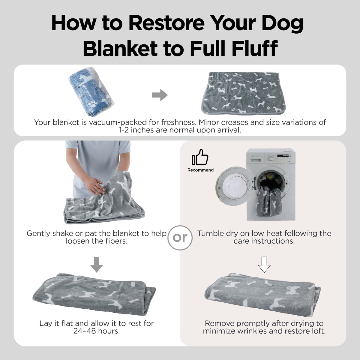 Bedsure 1 Pack 3 Pet Blankets, Super Soft Fluffy Premium Fleece Flannel Portable Throw Dog Blankets for Small Dogs, Printed Cat Puppy Blanket Grey/Brown/Blue Small(20x30 inch)