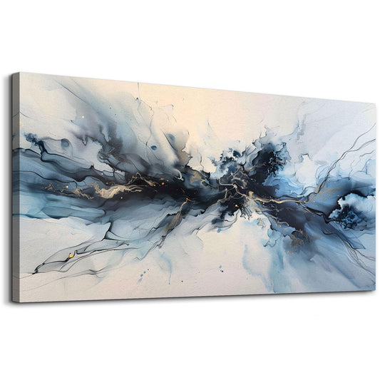 hyidecorart Minimalism Abstract Ink Wall Paintings Canvas Wall Decor For Bedroom Wall Art For Living Room Office Decorations Ready to Hang Pictures Canvas Prints Artwork Modern Home Decor