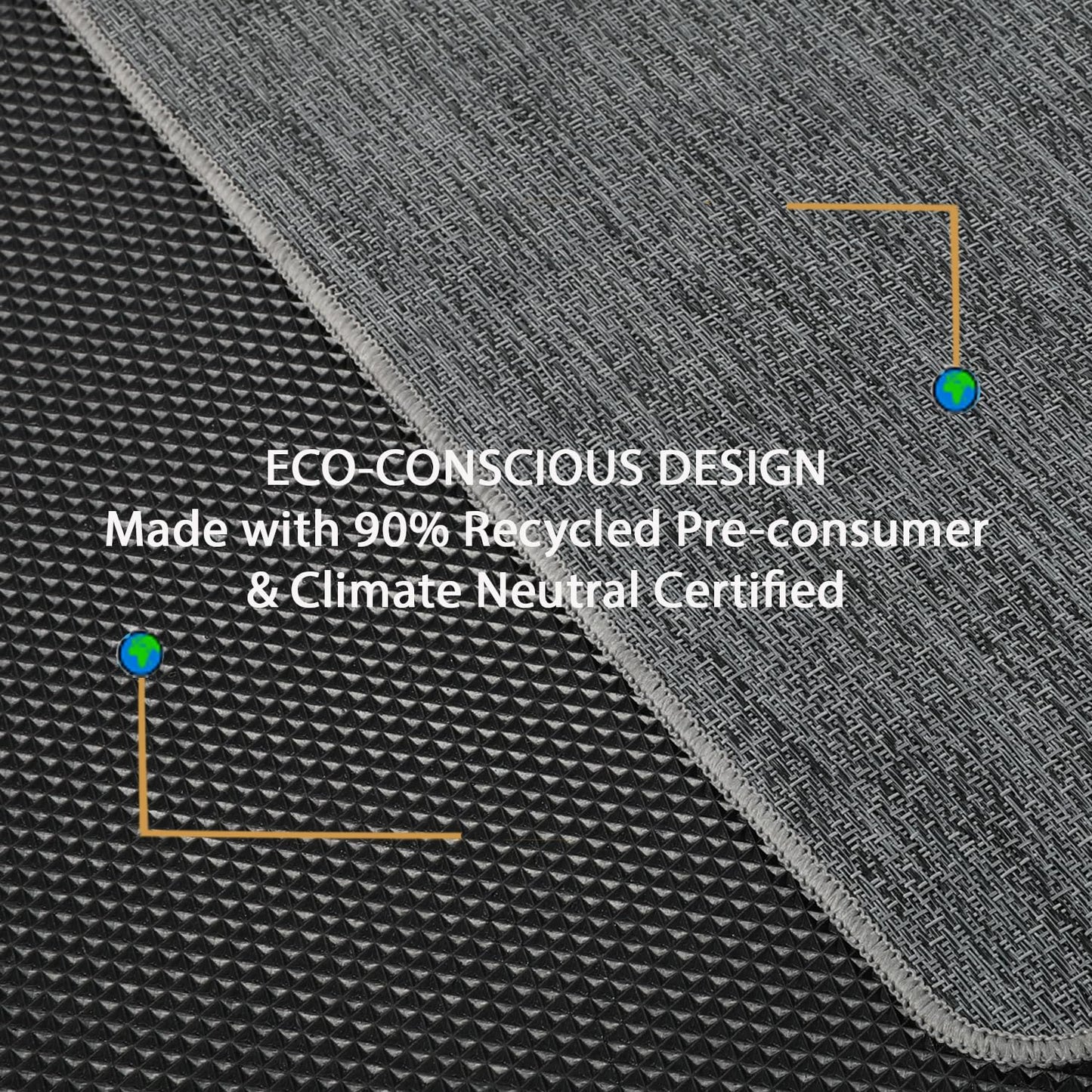 RccugmatS Chair Mat for Hardwood Floor, 36" x 48" Heavy Duty Office Chair Mat for Rolling Chairs, Anti Slip, Computer Chair Desk Mat, Floor Protector for Home Office, Graphite Texture
