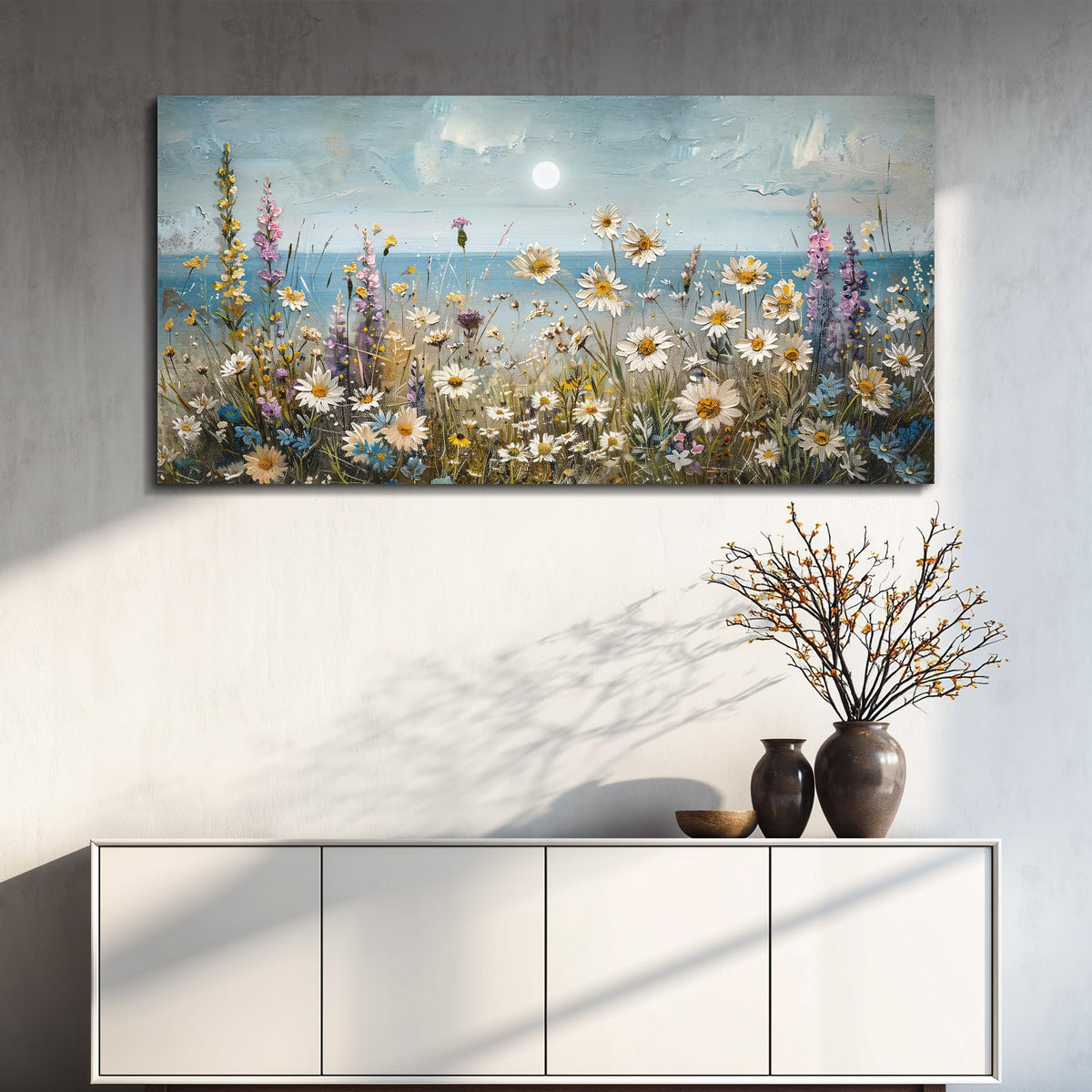 KELIYUAN Wall Art For Living Room Farmhouse Wall Decor For Bedroom Office Decorations Abstract Paintings Flowers Landscape Wall Pictures Canvas Artwork Modern Room Home Decor Posters 20x40In