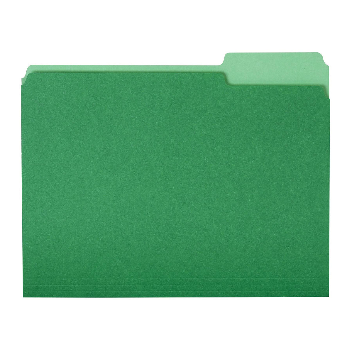 Amazon Basics File Folders for Organization, Letter Size, 1/3 Cut Tab, Bright Green, 36-Pack