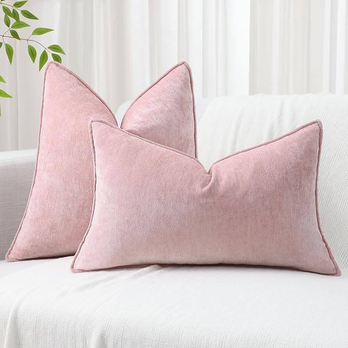 decorUhome Summer Couch Euro Sham Throw Pillow Covers 26x26 Set of 2,
