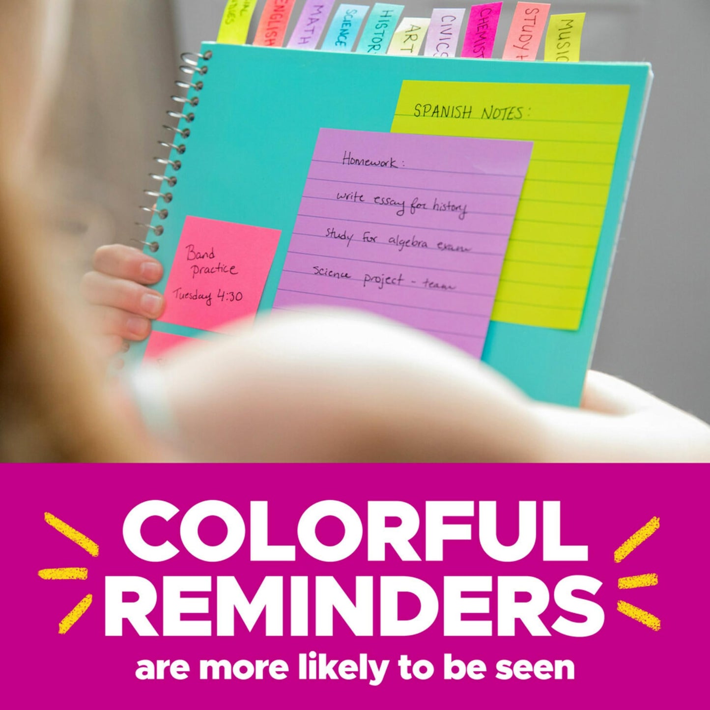 Post-it Pop-up Notes, 18 Sticky Note Pads, 3 x 3 in., School Supplies, Office Products, Accordion Sticky Notes Work with Pop-Up Note Dispenser, Poptimistic Collection