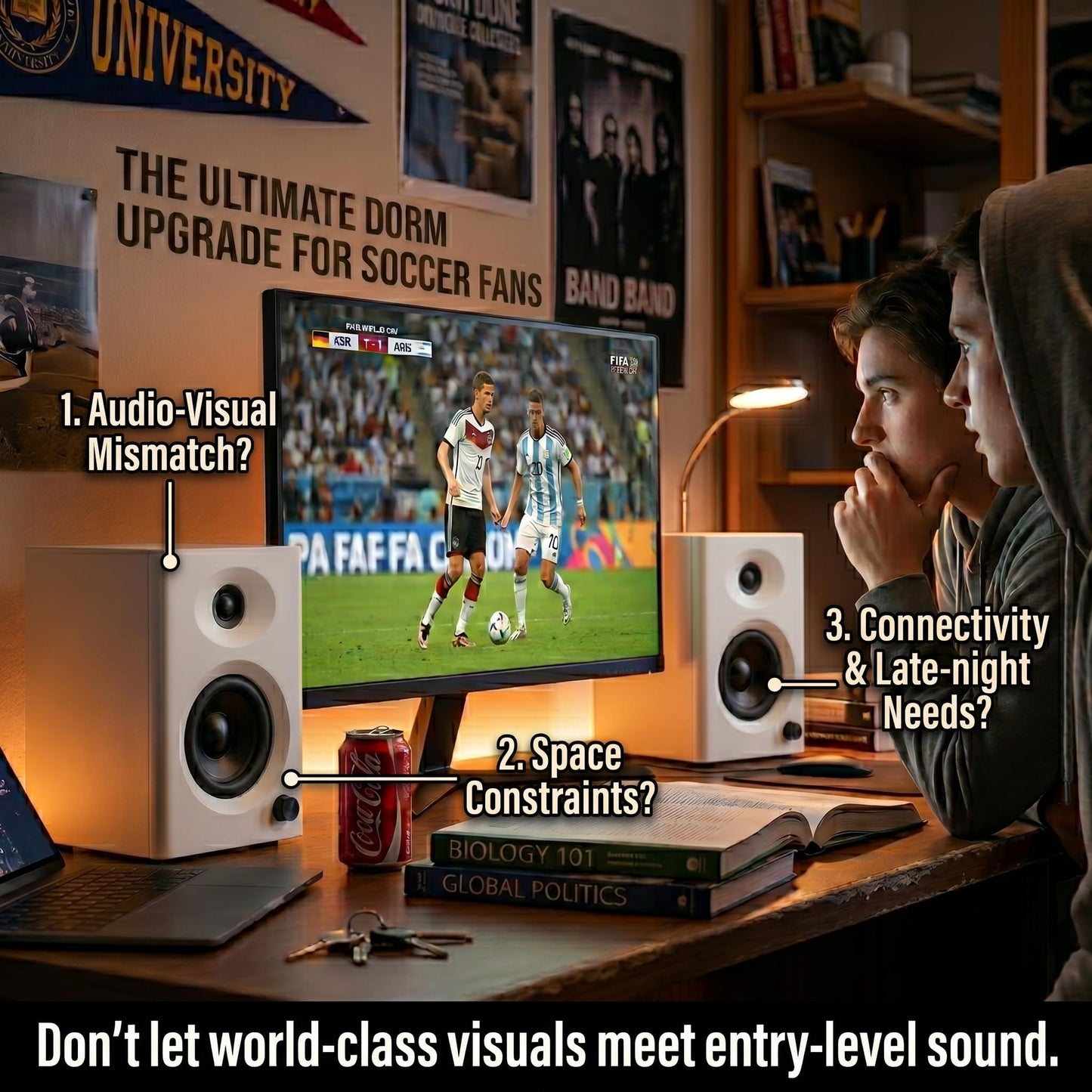 NSY Audio Computer Speakers for Desktop PC, 60W Bluetooth Surround Sound Speakers with Bass, Compact Powered Bookshelf Speakers for Office, Monitors, Laptop, Gaming, TV, Gifts (White, Pair)