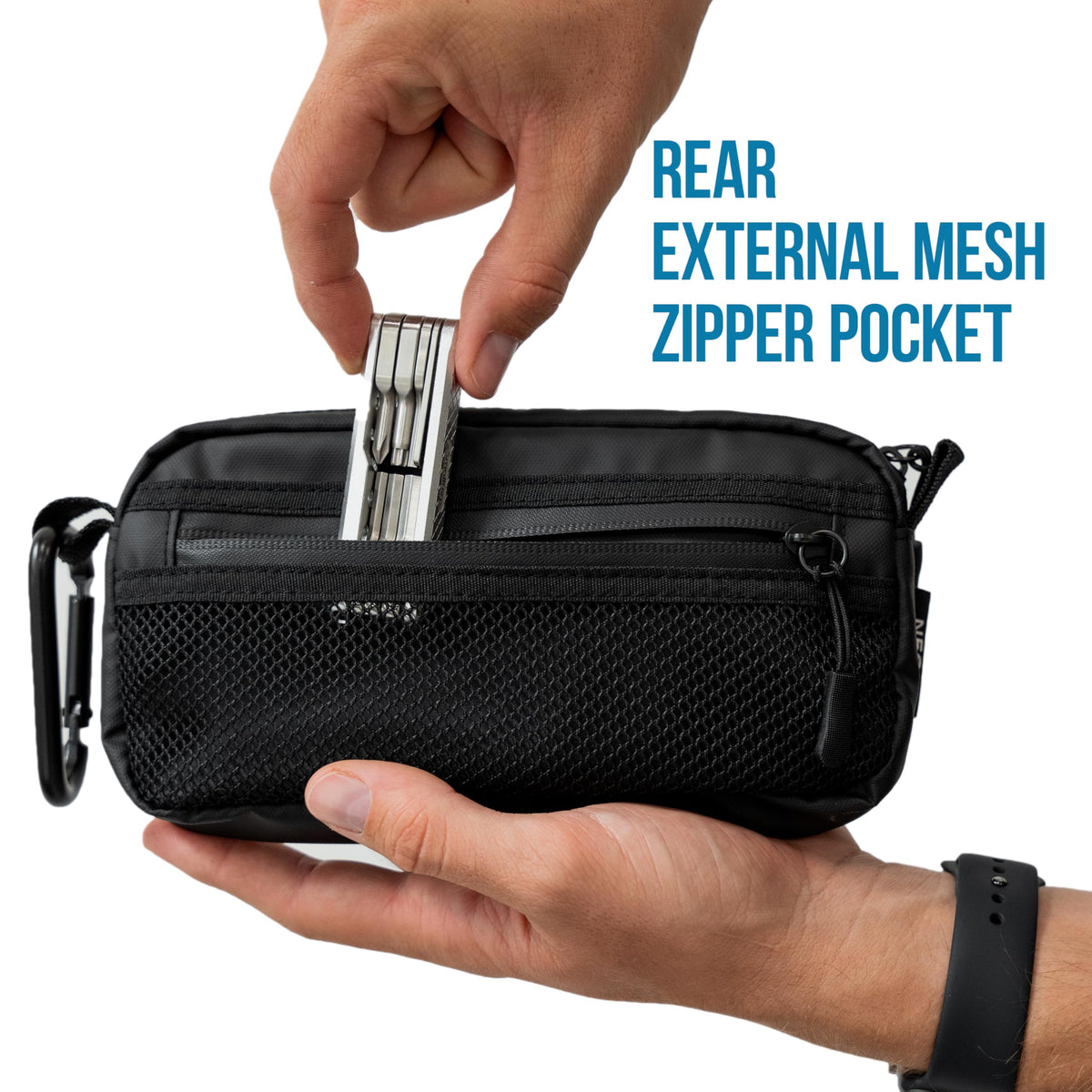 GOBAGS NEO Production Zipper Bags - Electronics & Camera Accessories Bag - Cable organizer, Gear Accessory Pouch, Travel Camera Essentials (Extra Small, Black)