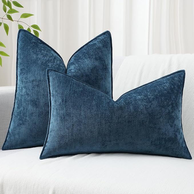 decorUhome Summer Couch Euro Sham Throw Pillow Covers 26x26 Set of 2,