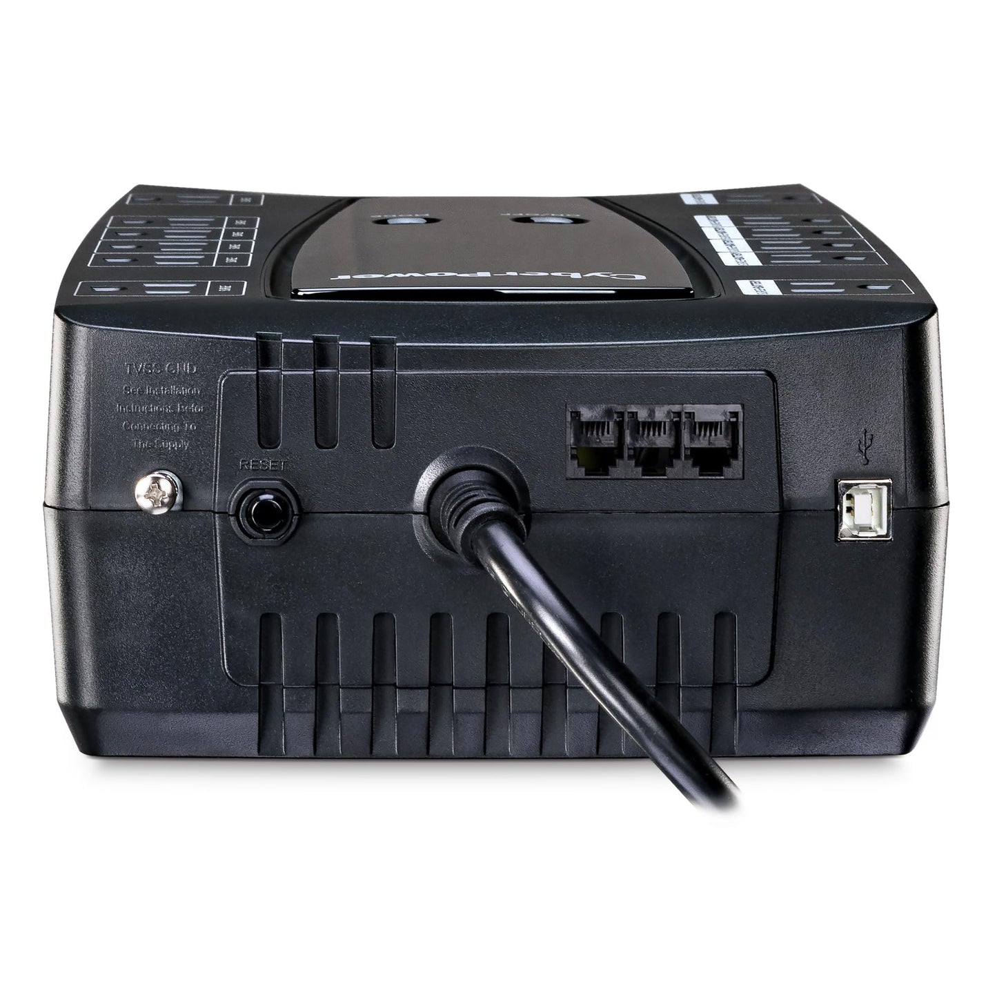 CyberPower AVRG900LCD Intelligent LCD UPS System, 900VA/480W, 12 Outlets, AVR, Compact