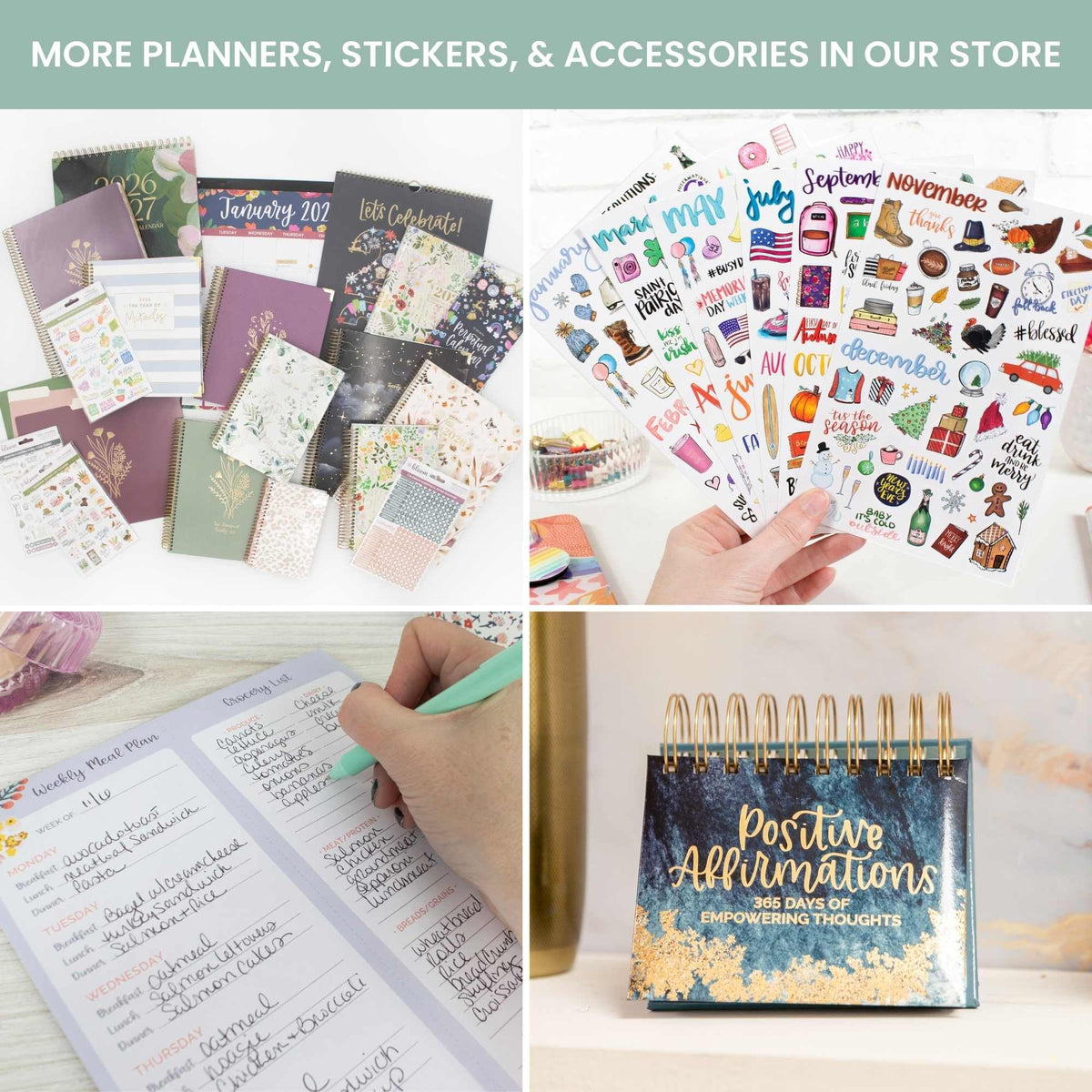 bloom daily planners 2026 Desk Calendar - January to December Large Wall Calendar - 21” x 16” Desktop & Hanging Monthly Planner with Stickers for Home or Office - Paint Strokes