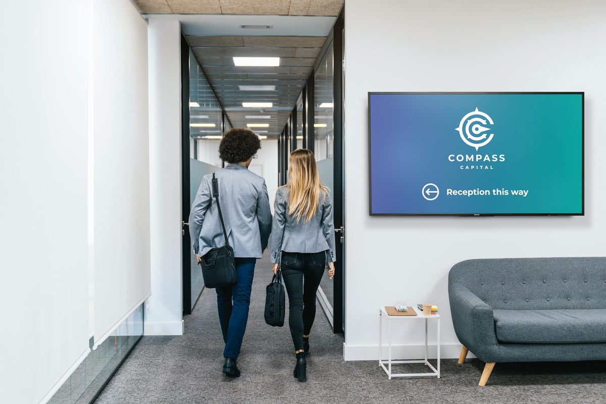 Promethean ActivPanelD 65" Commercial Digital Display, 4K UHD Non-Touch Digital Signage Screen for Announcements, Offices, Schools & Retail, Wall Mount Included, 3-Year Onsite Support