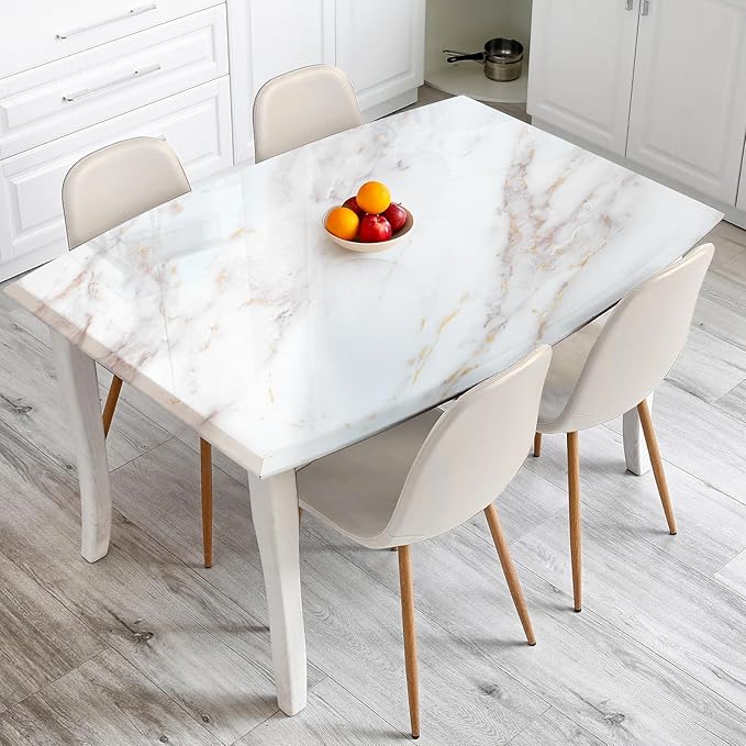 rabbitgoo Glossy Marble Contact Paper Peel and Stick Wallpaper 11.8" x 78.7"