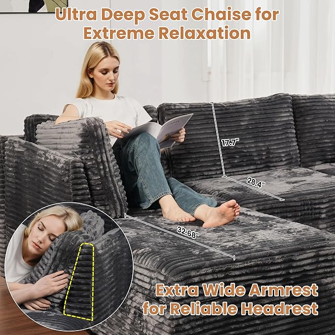 ovios 32.7 inches Armrest Seat Module