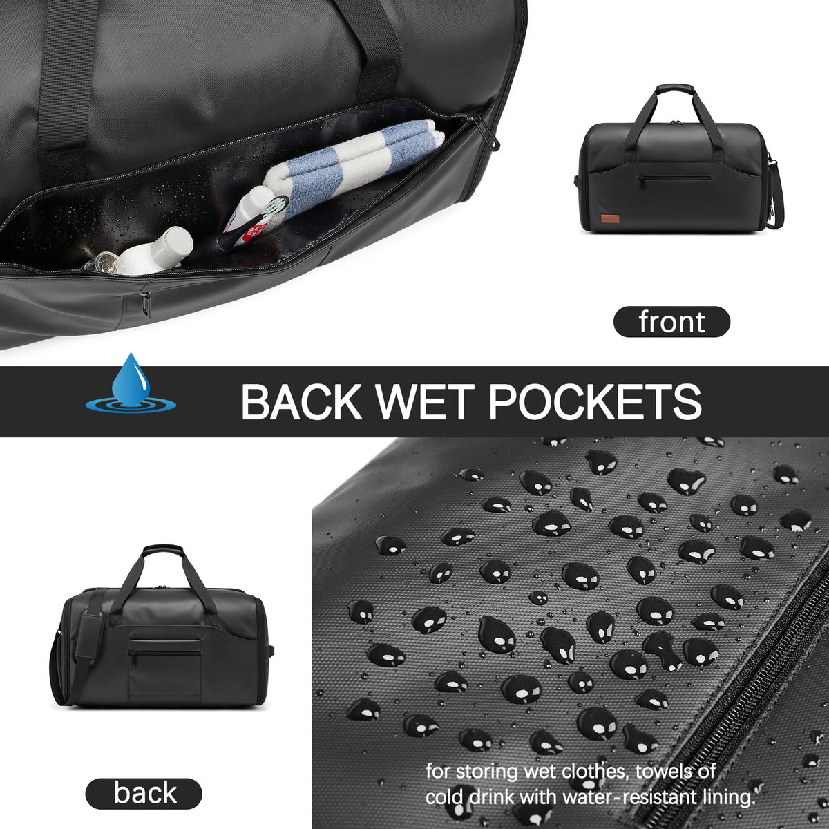Garment Bags for Travel,45L Carry on Convertible Garment Duffle bag for Men Women - 3 in 1 Hanging Suit Travel Bag with Shoulder Strap