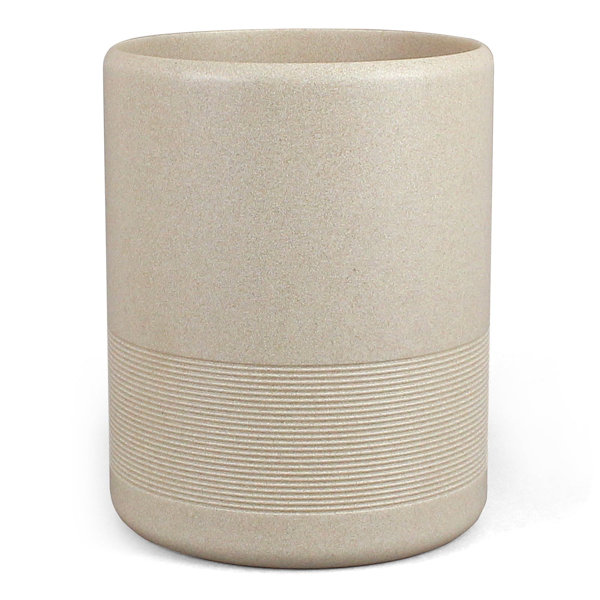 YMXYJM Modern Resin Trash Can Bin, Wastebasket for Bathroom, Kitchen, Office, Home, Beige