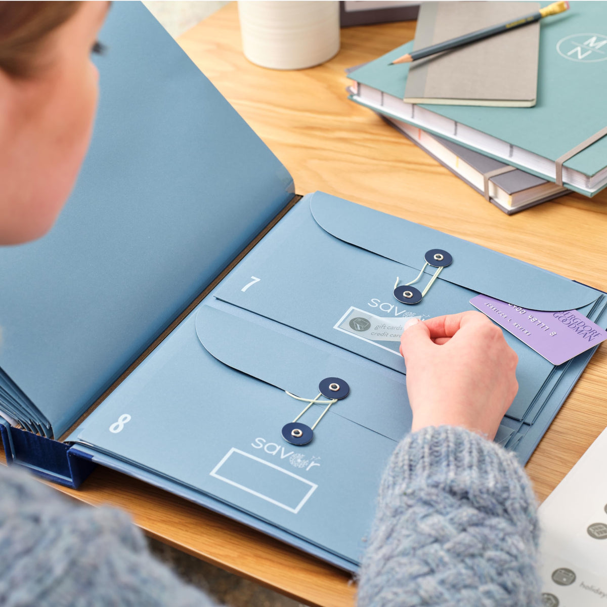 Savor | 2025 Updated Edition Family Emergency Binder™ | Cloth Expanding File Folder for Important Papers, Birth Certificates, Passports, Photos | Mother’s Day Gift for Moms and Families