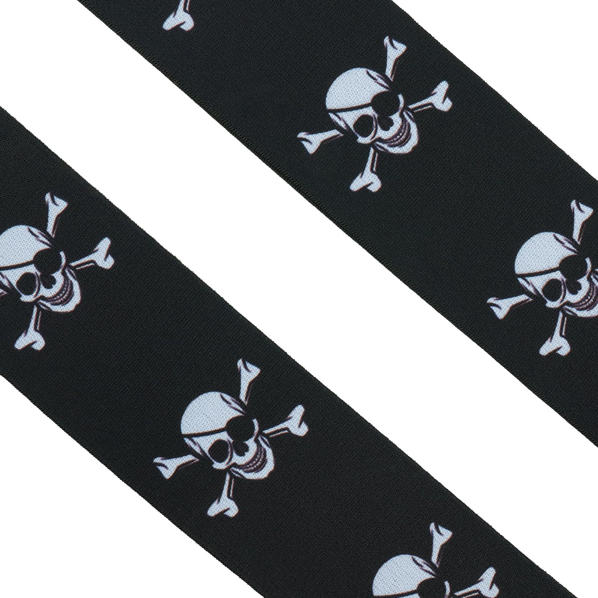 MELOTOUGH Suspender for Men 2 Inch Wide Y Back Adjustable Elastic Skull Suspenders with Swivel Hooks for Jeans