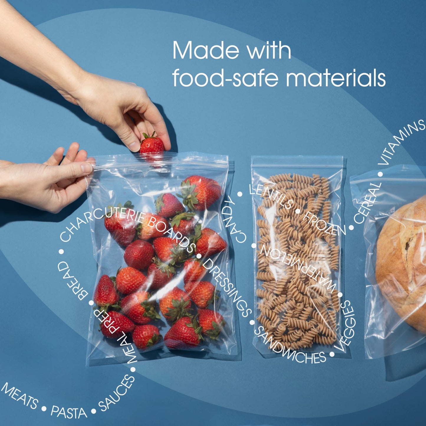 Spartan Industrial - 14” X 20” (100 Count) 2 Mil Clear Reclosable Zip Plastic Poly Bags with Resealable Lock Seal Zipper