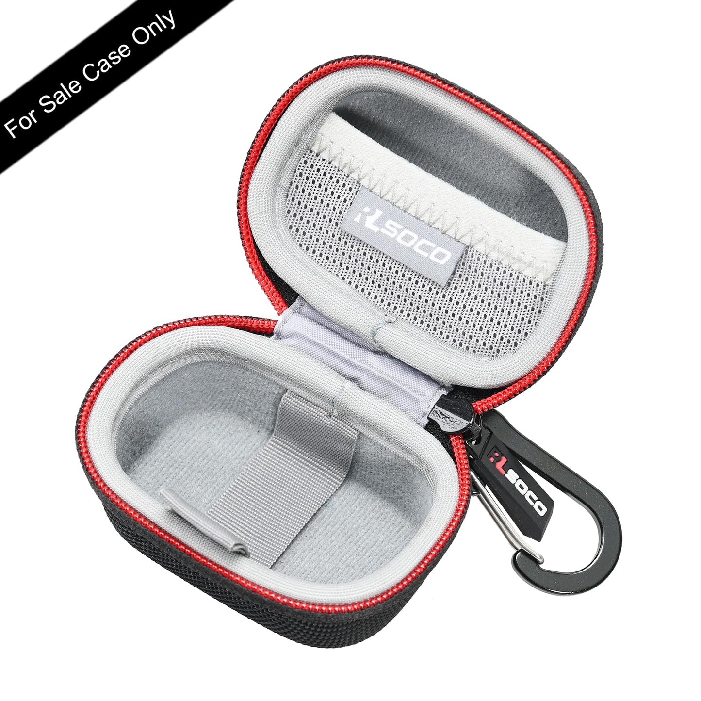 RLSOCO Hard Case for Devialet Gemini II True Wireless Earbuds | Shockproof, Dustproof, Water-Resistant Storage Pouch, with Sturdy Metal Hook (Case Only)