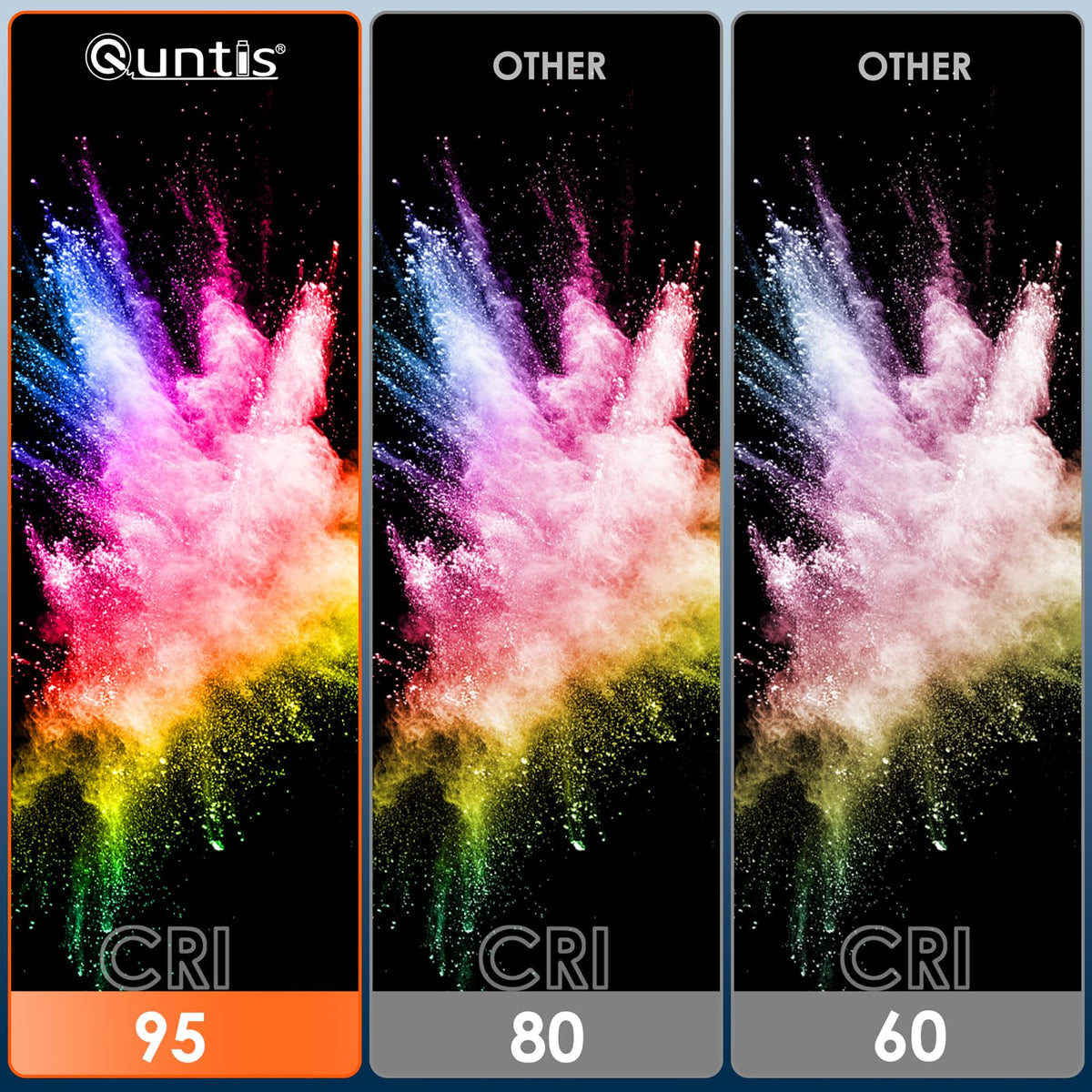 Quntis Monitor Light Bar with Remote, 20.1'' Dual Light Screen Light Bar, Sliding Weighted Clip Fit for All Screens, Adjustable Stepless Dimming, Eye Caring No Glare Gaming Work Desk Lamp, Gray