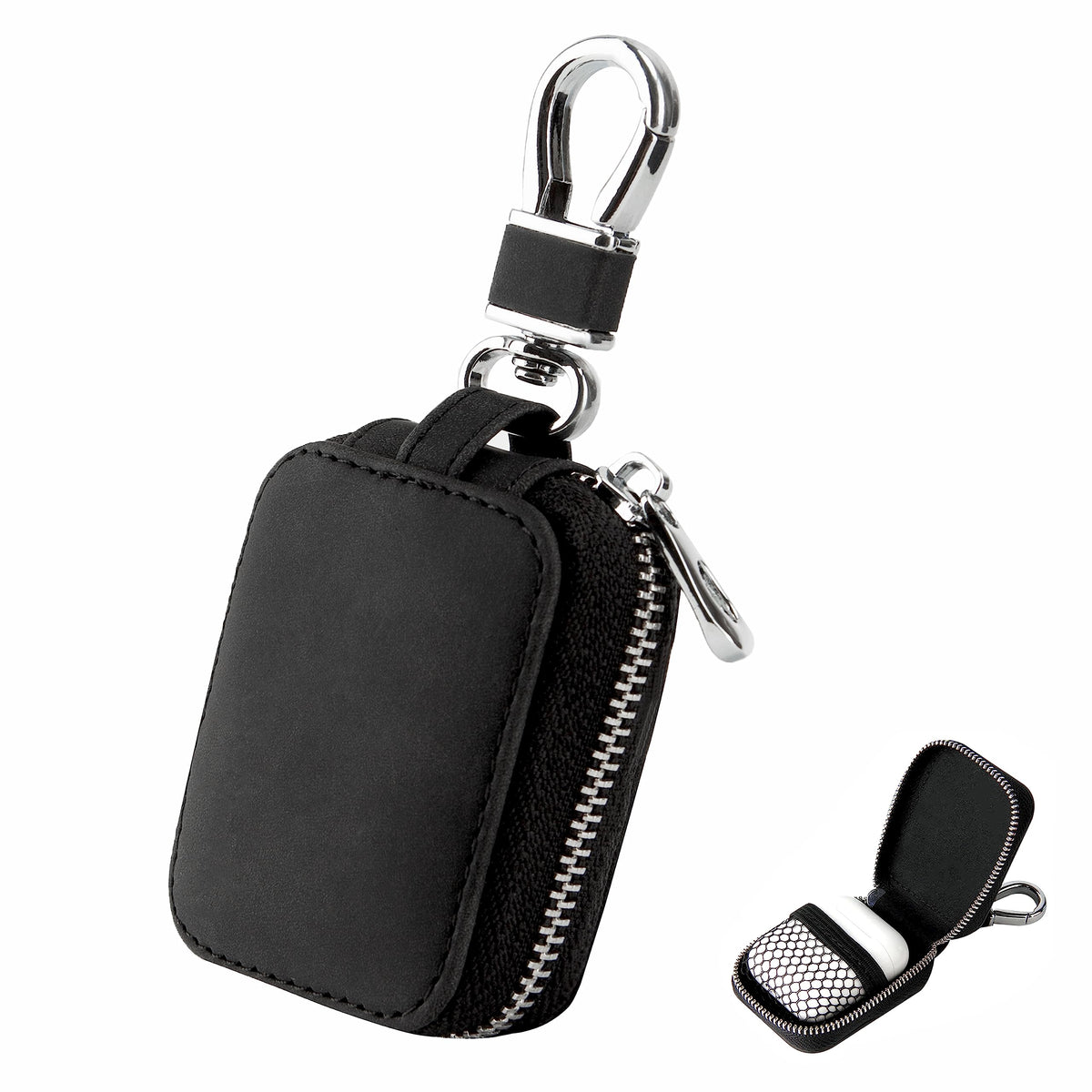 Earbud Case Headphone Storage Case Compatible with Airpods 1/2/3/Pro Wireless Earphones Carrying Pouch Small PU Leather Bag Shockproof Earpods Cover Universal Bag Travel Protection Pouche