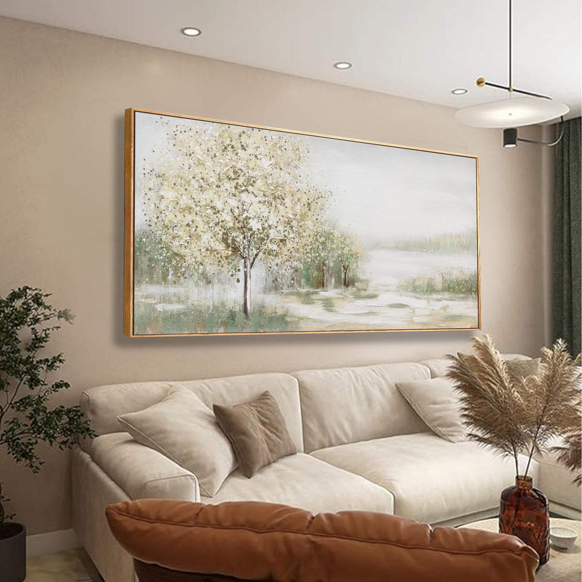 Canvas Wall Art Decor Large Framed Wall Art for Living Room Nature Botanical Wall Art Prints Canvas Art Wall Decor Artwork for Walls Bderoom Office Decor 24x48 Inch