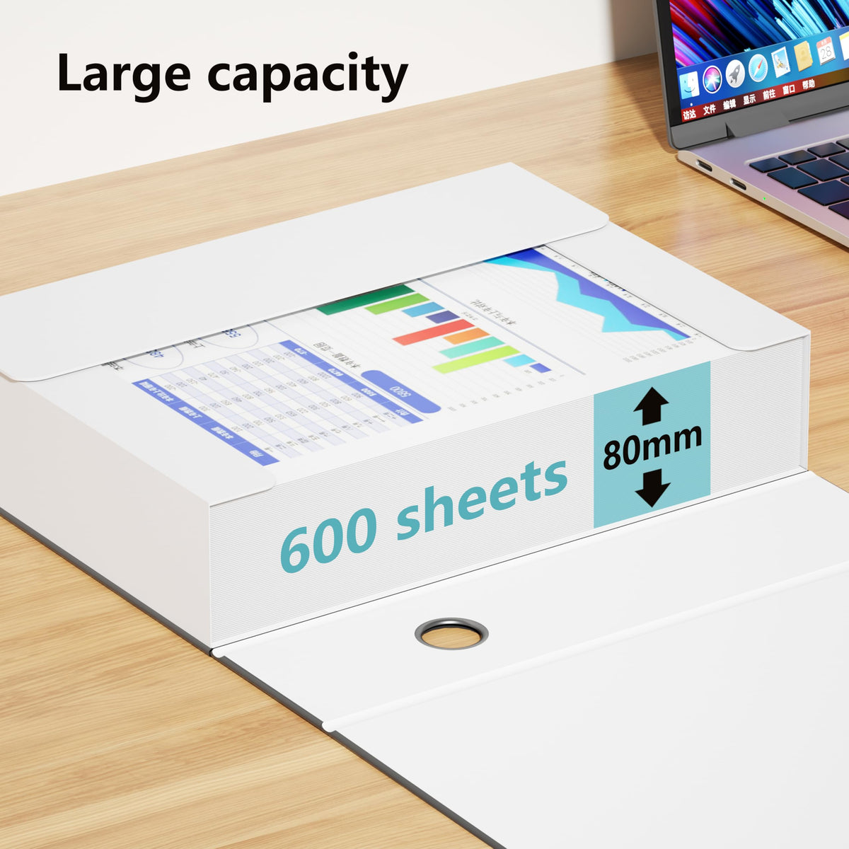 JiaWei Black Storage File Boxes,Document File Folder,A4 Archives Cases with Lid,9.4×3×12.5 Inches Filing Box for Office and School（3 Pack）