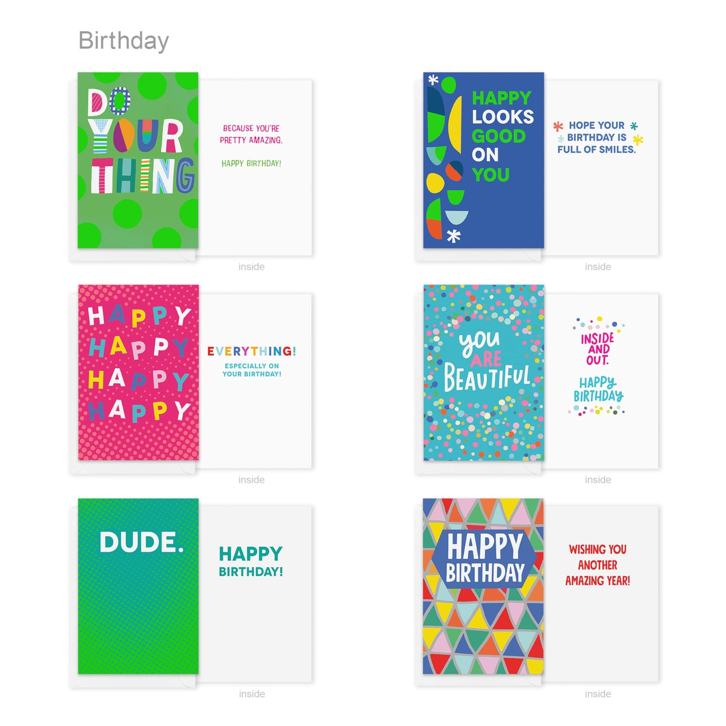 Recycled Paper Greetings 30-Count Funny Birthday Card Assortment with Envelopes, Seals, and Storage Box by Vicky Barone